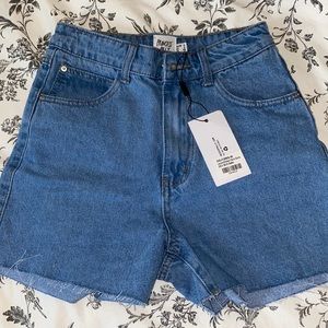 Princess Polly Laurena Midwash Denim Shorts
